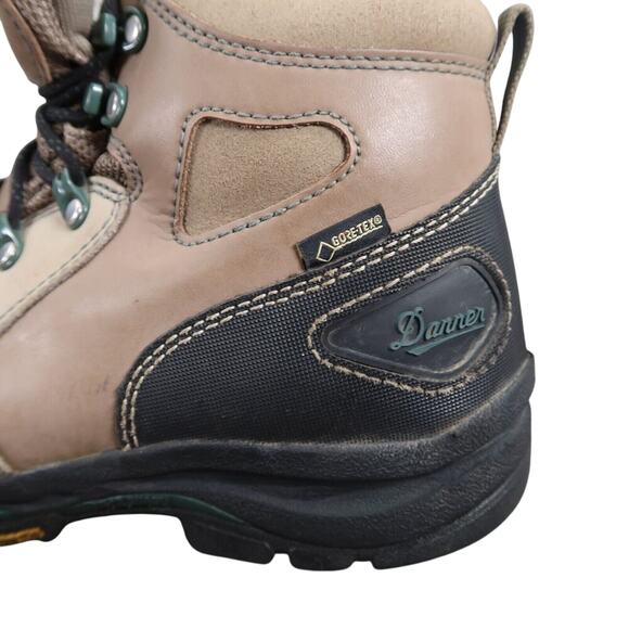 Danner Boots Women 9 Work Leather Vicious 4" Safety Toe Waterproof Lace Up Brown - Picture 6 of 15